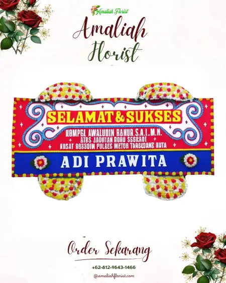 Papan Bunga Ucapan Selamat Sarimekar